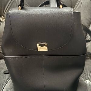 Calvin Klein Black Backpack with Gold Accents